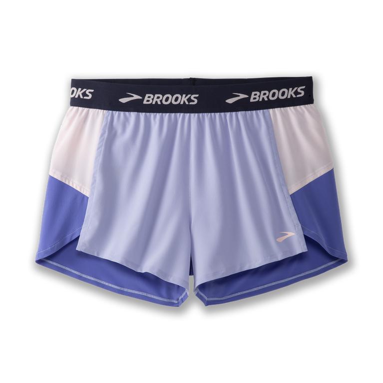 Brooks Chaser 3" Womens Running Shorts - Lavender Purple/Baja Blue/Rose - Indonesia (ZIYH-08234)